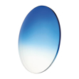Bild von CR39 UV 400 Sonnenschutzgläser, Ø 76 mm, Dicke 1,8 mm, kobaltblau Verlauf ~35 %