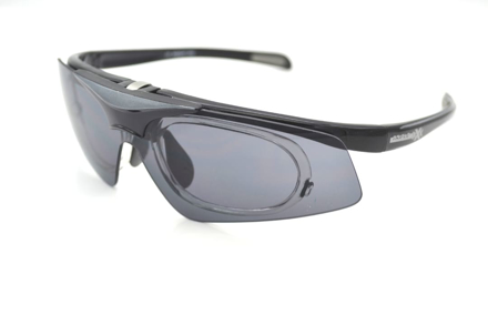 Picture of Insight One - Die Triple xXx Sportbrille mit Korrektionsadapter, schwarz/grau