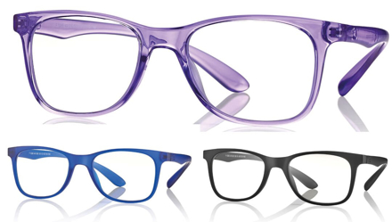Bild von Kunststoff-Brille mit Blaulichtfiltergläser, für Teens, Gr. 49-18, in 3 Farben
