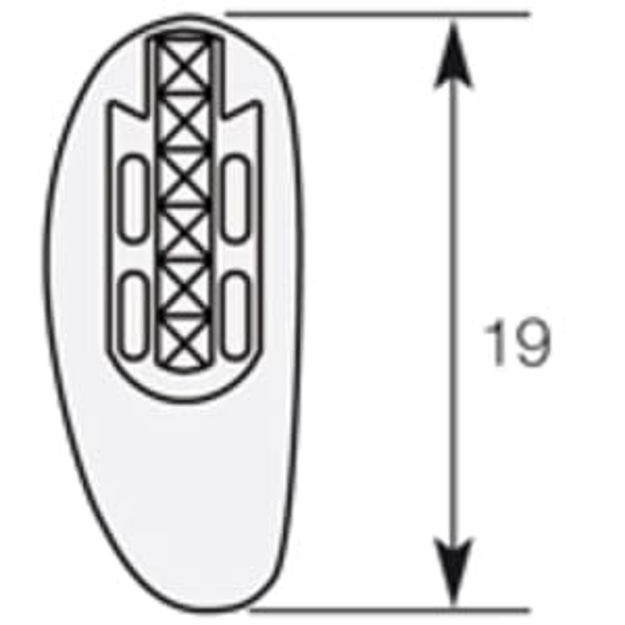 Bild von Silikon-Bayonett-Pads, zum Aufstecken, 19 mm, Dicke 3,6 mm, 5 Paar