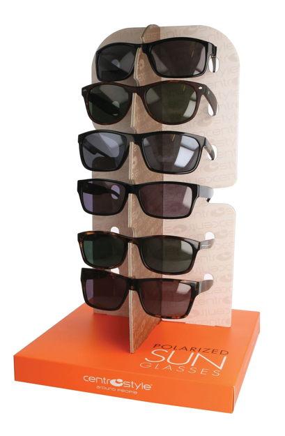 Bild von Display für Sonnenbrillen, aus hochwertigem Karton, 24 x 24 x 38 cm, 1 Stück