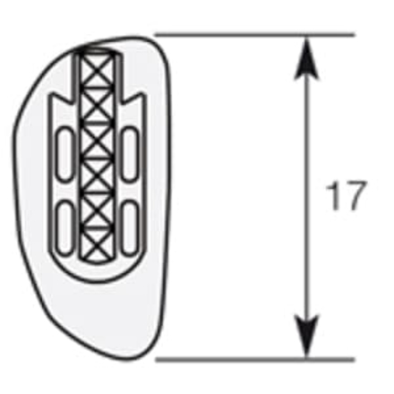Bild von Silikon-Bayonett-Pads, zum Aufstecken, 17 mm, Dicke 3,6 mm, 10 Stück