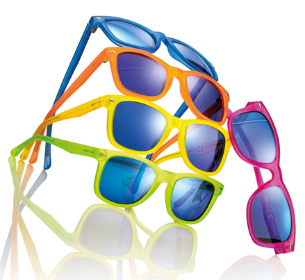 Bild von Kindersonnenbrille aus TR90, Gr. 47-18, in versch. Farben, pol. Gläser
