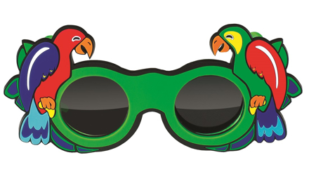 Bild von Stereotest-Brille für Kinder, pol. Gläser, mit niedlichem Papageienmotiv