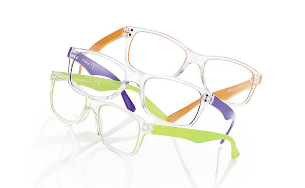 Bild von Kunststoff-Fertiglesebrille "Fluo Colours", kristall/orange, Gr.52-17, 1 Stück