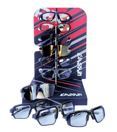 Bild von EASSUN Sportbrillen-Set, 10 Brillen inklusive Display 