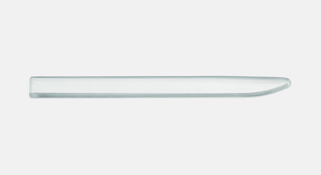 Bild von Silikon Bügelenden-Überzüge, transparent, 4,0 x 3,3 mm, 10 Stück