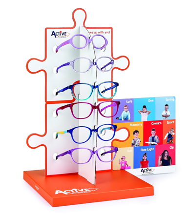 Bild von Active Frames Display, für 6 Brillenfassungen, 24 x 24 x 38 cm