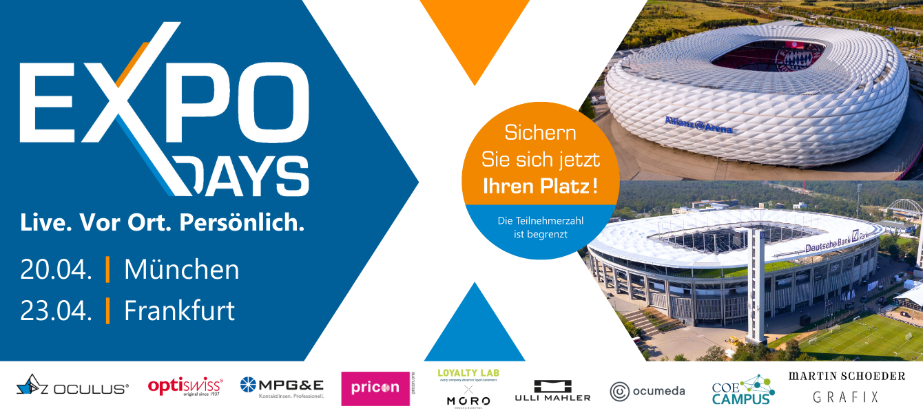 Die Oculus Expo Days 2026 mit pricon: Jetzt anmelden