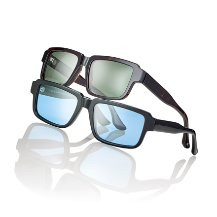 Bild von Acetat-Sonnenbrille, Gr. 55-18, in 2 Farben, Gläser polarisierend, inkl. Etui