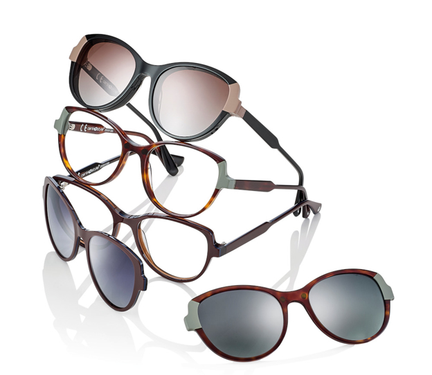 Bild von Acetat Fassung, Gr. 53-18, in 3 Farben, inkl. magnetischem Sonnenclip